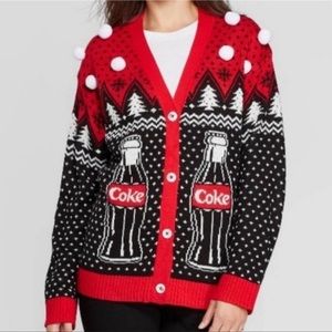 Coca Cola Puff Ball Cardigan | Poshmark